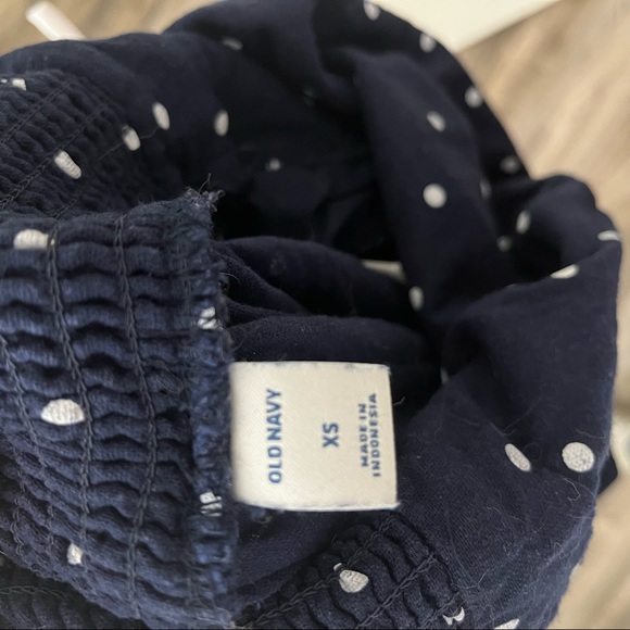 Old Navy Blue and White Polka Dot Jumpsuit - Picture 7 of 7